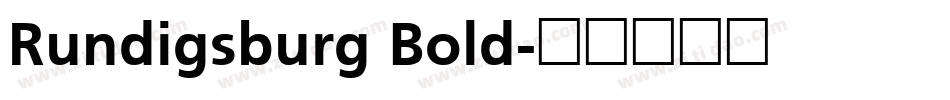 Rundigsburg Bold字体转换